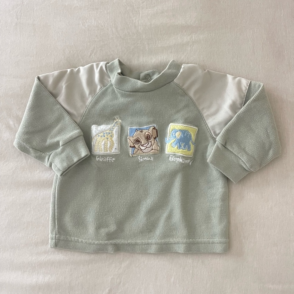 Disney Green Animal Friends Sweater